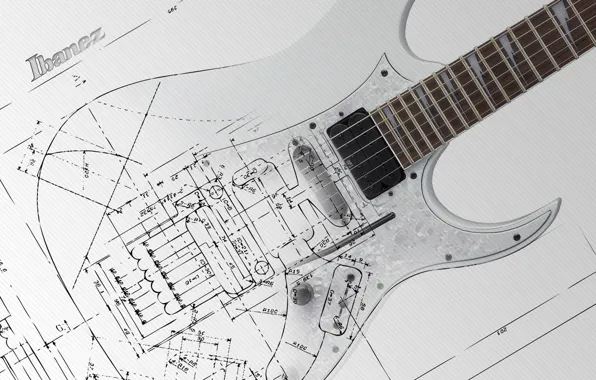 Картинка plan, drawing, diagram, electric guitar