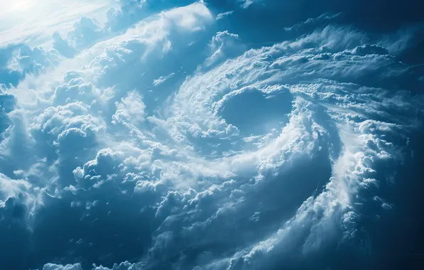 Nature, clouds, elements, cyclone