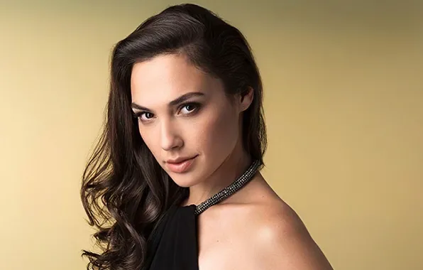 Картинка взгляд, девушка, фон, модель, волосы, актриса, Gal Gadot