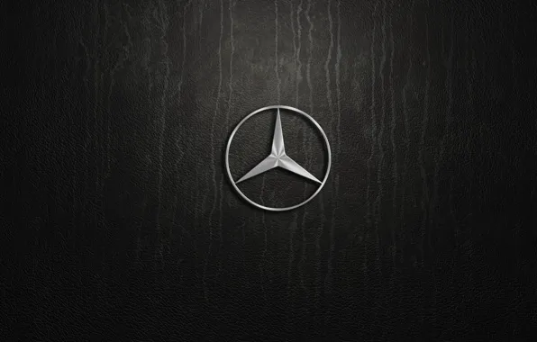 Mercedes benz, pylon, logo. silver