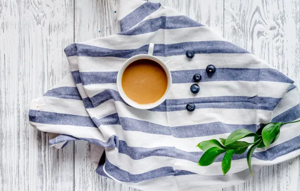 Ягоды, кофе, завтрак, черника, coffee cup, какао, breakfast