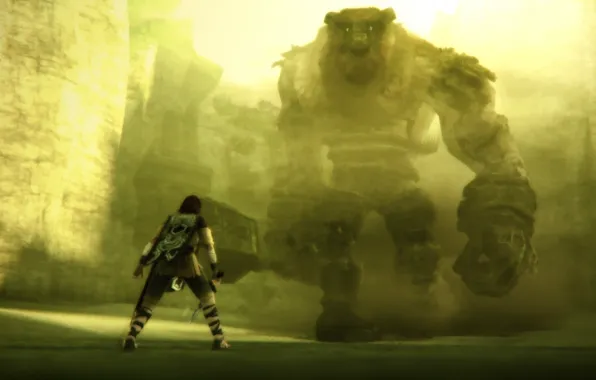 Великан, Тень Колоссов, Wander, Shadow of the Colossus, Колосс, Вандер