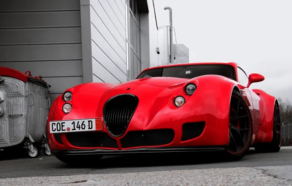 Картинка красный, тюнинг, red, Wiesmann, tuning, висманн, мф5, MF5