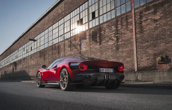 Картинка Alfa Romeo, red, supercar, 2023, Alfa Romeo 33 Stradale, 33 Stradale