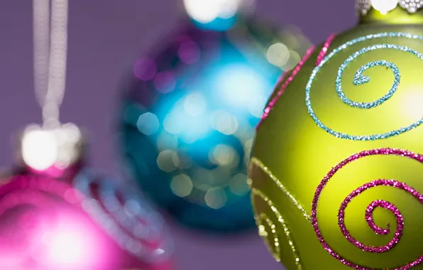 Картинка блики, новый год, рождество, christmas, new year, елочные игрушки, christmas tree