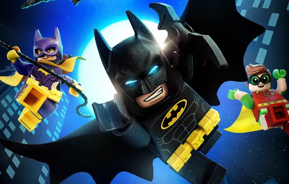 City, cinema, Batman, movie, bat, Lego, Robin, hero