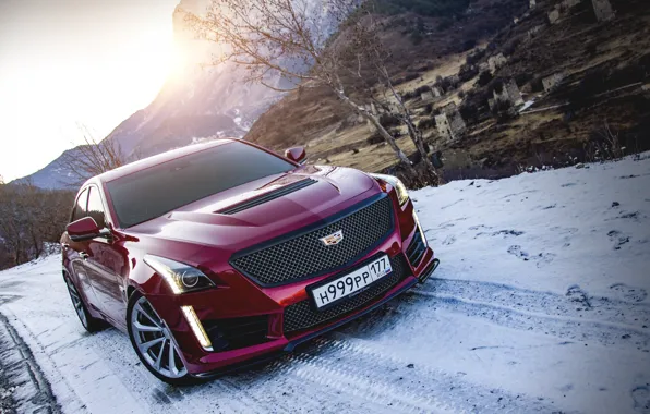 Горы, башни, cadillac, moutain, cts-v, ingushetia, cadillac cts, cadillac cts-v