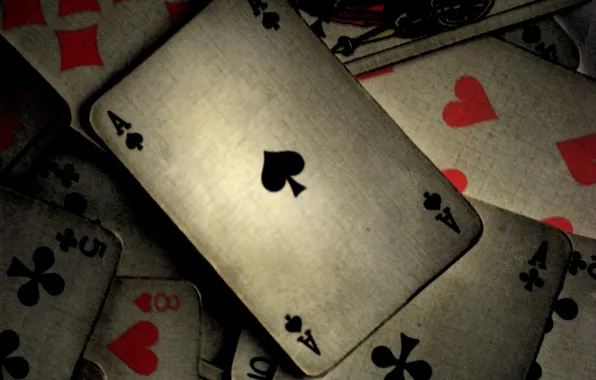 Карты, серый, покер
