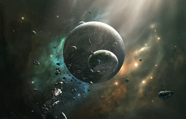 Картинка cosmos, planet, sci fi