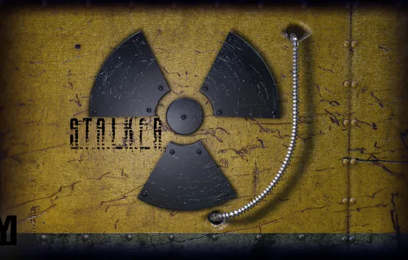 Знак, Радиация, метал, stalker, сталкер, S.T.A.L.K.E.R.