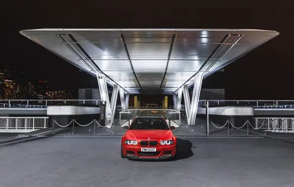 Картинка BMW, Night, E46, M3, Front view
