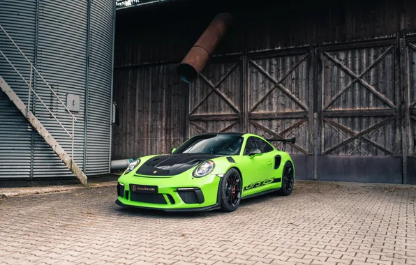 Картинка 911, Porsche, Green, Black, GT3 RS, 991, VAG