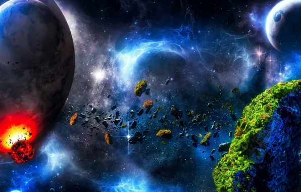Cosmos, planets, Sci fi