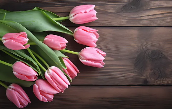 Цветы, букет, тюльпаны, розовые, pink, flowers, beautiful, tulips