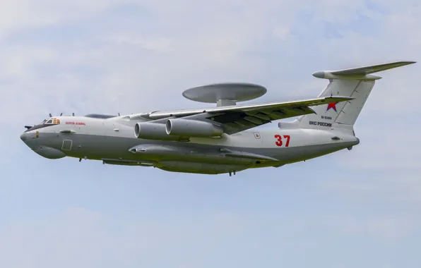 Картинка ВВС России, А-50У, Beriev A-50U, самолёт ДРЛО