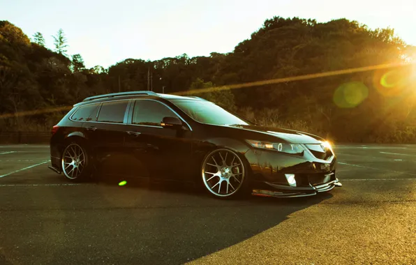 Картинка Wagon, хонда, TSX, Honda, тюнинг, акура, vossen, Acura