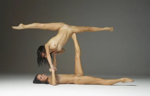 Pussy, smile, nude, naked, flexible, Magdalena, shaved, Julietta