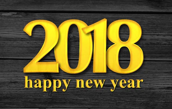 Текст, праздник, цифры, число, 2018, С Новым Годом
