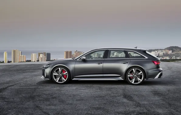 Audi, вид сбоку, Avant, RS6, RS 6, 2019