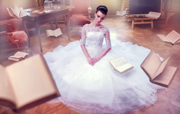 Платье, невеста, Vita Vecera, flying books