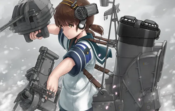 Девушка, оружие, Kantai Collection