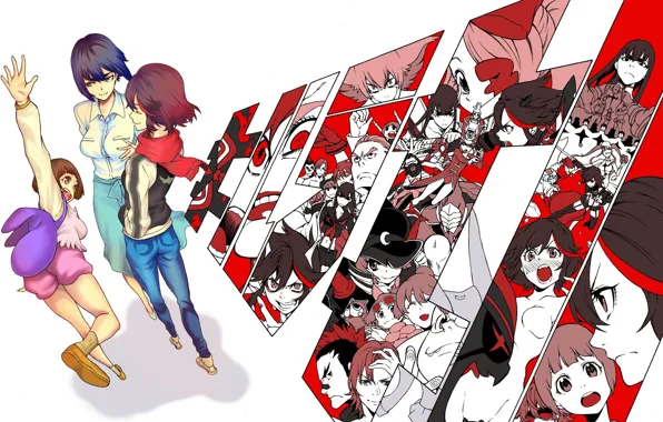 Аниме, арт, персонажи, Kill La Kill, Круши кромсай