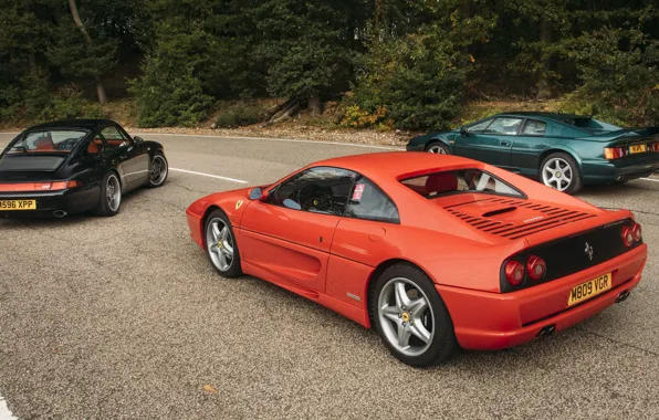 911, Porsche, Lotus, Ferrari, cars, Esprit, F355, Ferrari F355 Berlinetta