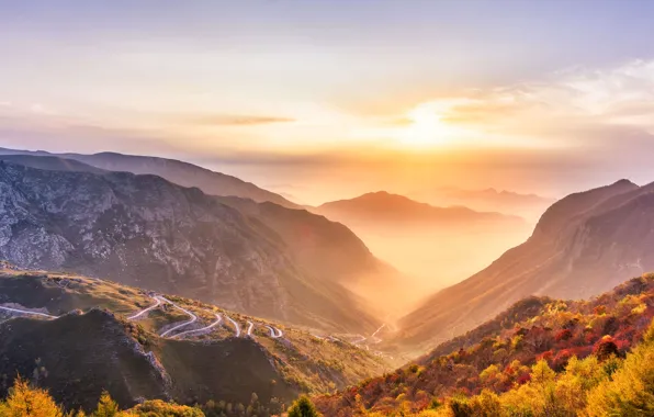 Картинка morning, sunrise, grand canyon, view point, zhangjiajie