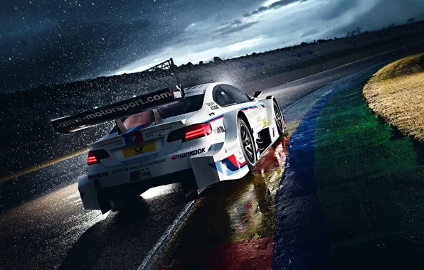 BMW, Race, White, Rain, DTM, Team, Morning, Competition