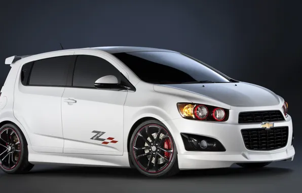 Фон, тюнинг, белая, chevrolet, sonic