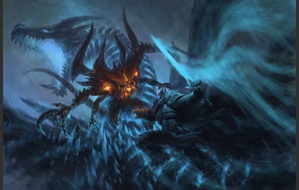 Картинка blizzard, diablo, warcraft, arthas, lich king, Heroes of the Storm