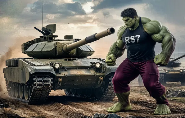 Hulk, tank, angry, militari