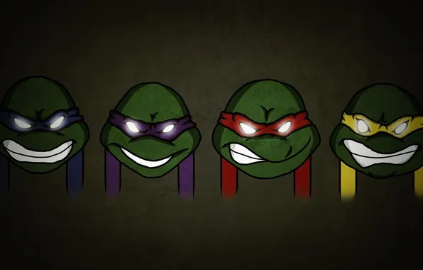 Картинка герои, донателло, raphael, teenage mutant ninja turtles, donatello, леонардо, leonardo, черепашки ниндзя