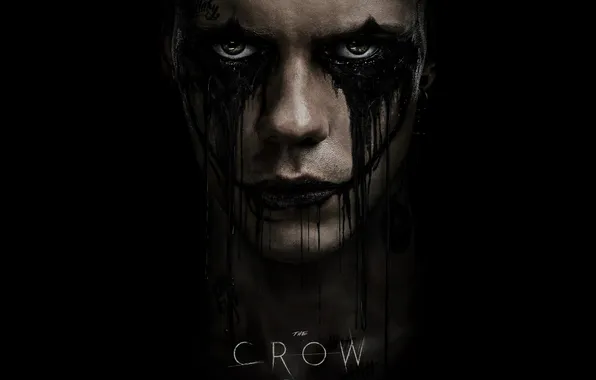 Взгляд, Ворон, макияж, постер, The Crow, 2024