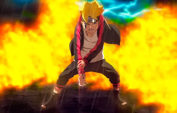 Сила, мальчик, Naruto, стойка, Boruto