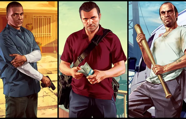 Обои, GTA, Grand Theft Auto, GTA V