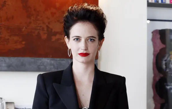 Взгляд, актриса, брюнетка, красивая, Ева Грин, Eva Green