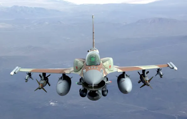 Картинка Fighting Falcon, Jet, F16, Bombs, Air-to-air missiles