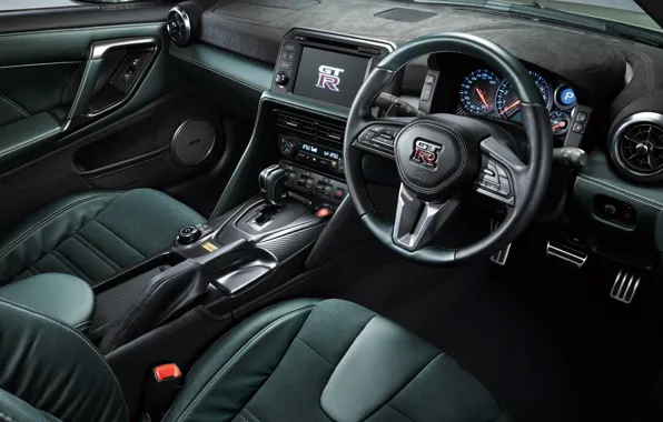 Nissan, GT-R, R35, car interior, 2023, Nissan GT-R Premium Edition T-spec