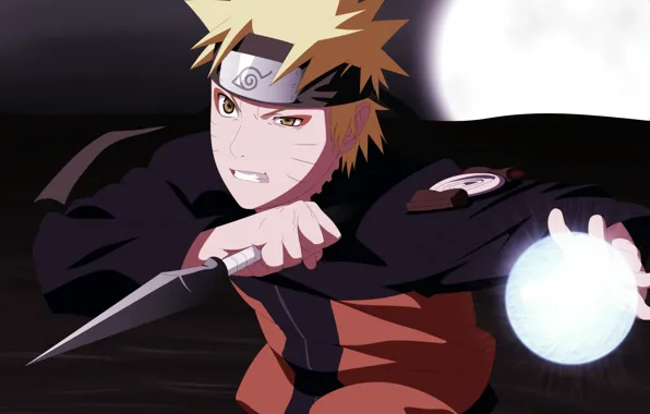 Наруто, манга, naruto, кунай, разенган