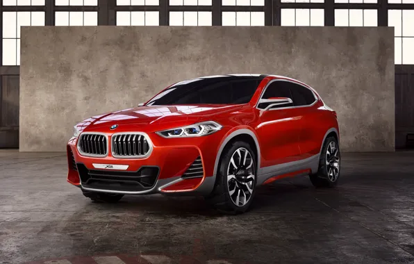 Картинка Concept, Красный, BMW, Автомобиль, 2016, Металлик, X2