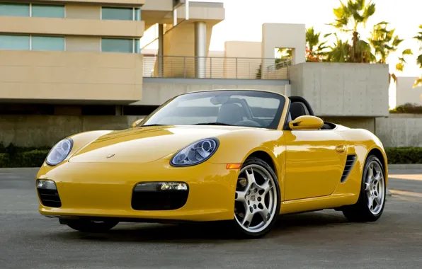 Обои, Porsche, Машины, yellow