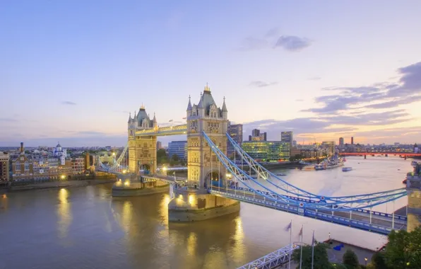 Картинка река, Англия, Лондон, Темза, Тауэрский мост