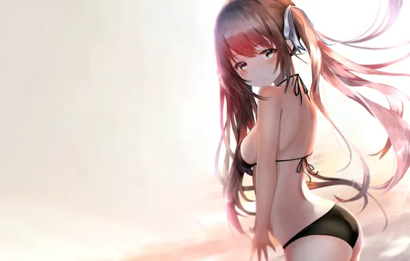 Картинка girl, sexy, ass, long hair, boobs, anime, beautiful, pretty