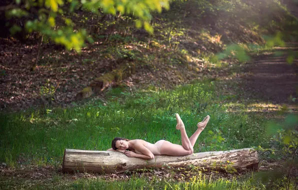 Природа, отдых, сон, балерина, пуанты, Marie-Lou Lagrange