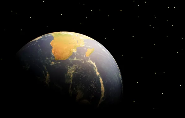 Звезды, планета, Земля, Африка, Мадагаскар