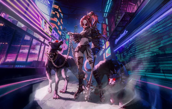 Картинка beasts, dominatrix, unleashing, cybercity