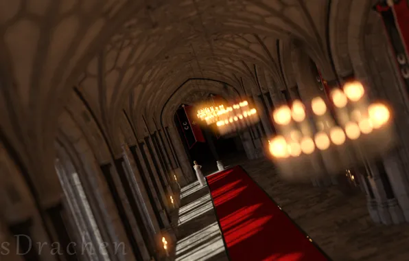 Fantasy, Render, Hall