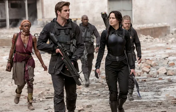 Jennifer Lawrence, Katniss, The Hunger Games:Mockingjay, Liam Hemsworth, Голодные игры:Сойка-пересмешница, Gale Hawthorne