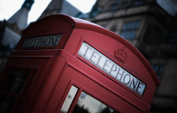Картинка красный, англия, лондон, телефон, телефонная будка, TELEPHONE